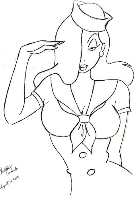 Jessica Rabbit Old No Color By Bluetears15 On Deviantart