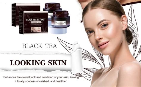 Crivery 2pcs Black Tea Mask Black Tea Skinning Face Mask