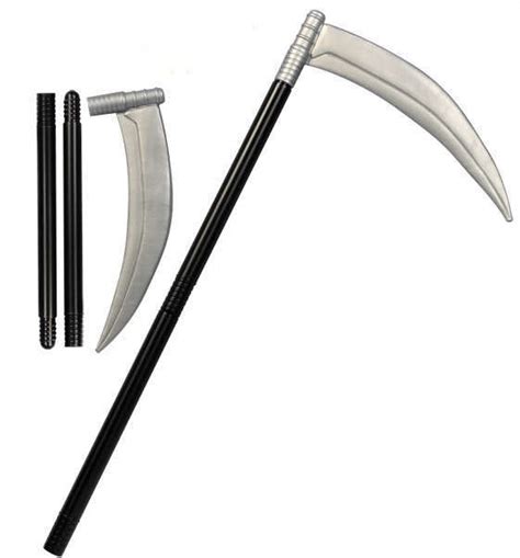 Props Weapons And Armor Plastic Skull Grim Reaper Scythe Weapon Fake