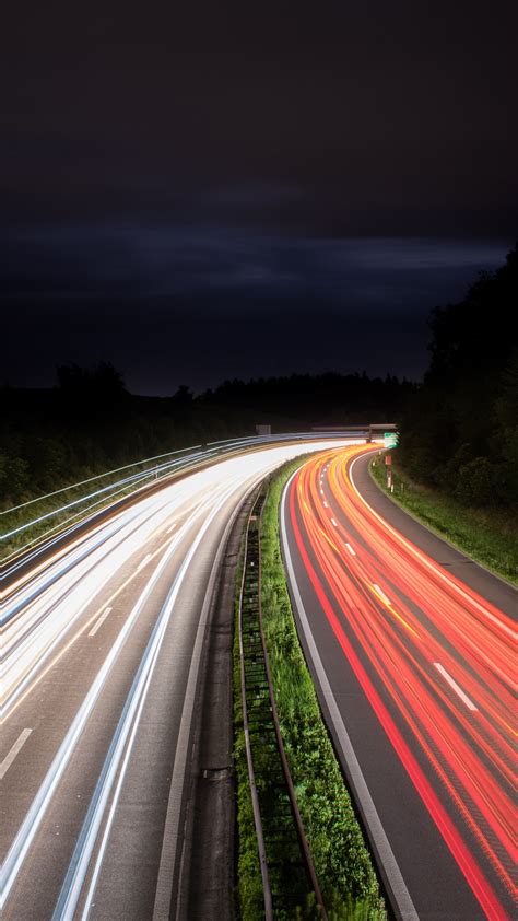 Traffic desktop wallpapers, hd backgrounds. Night Traffic Lights Trails 5K Wallpapers | HD Wallpapers ...