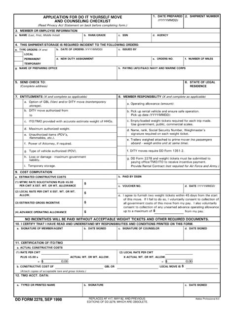 Dd Form 2278 Fill Out And Sign Online Dochub