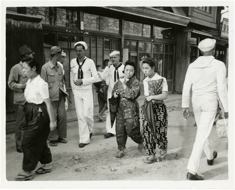 Japanese Women On City Street Japan The Digital Collections Of The National Wwii Museum