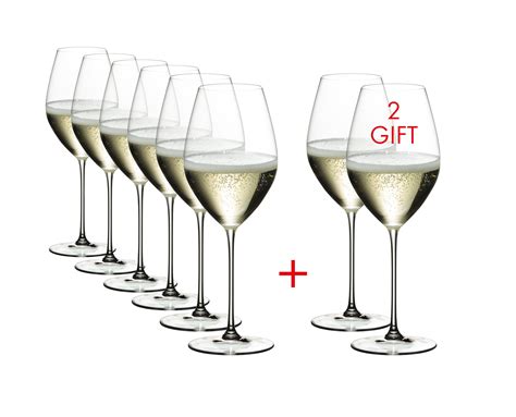 Riedel Veritas Champagne Wine Glass Pay 6 Get 8 Riedel