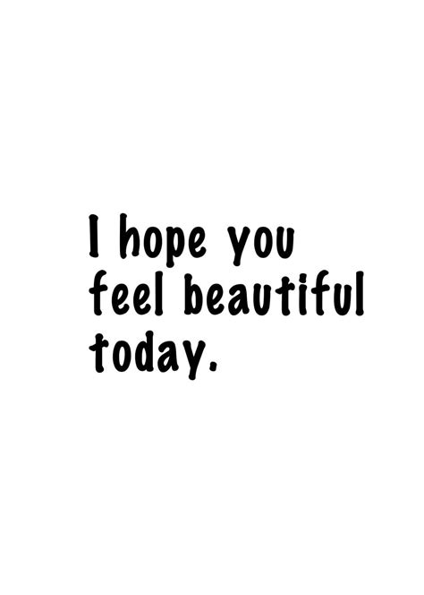I Hope You Feel Beautiful Today Mirror Decal Etsy