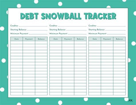 Debt Trackers And Debt Snowball Worksheets 35 Pages Printabulls