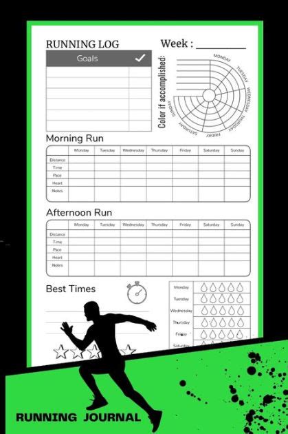 Running Log Book 52 Weeks Running Diary Track Your Daily Runs To
