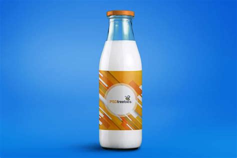 milk bottle packaging mockup  psd designhooks
