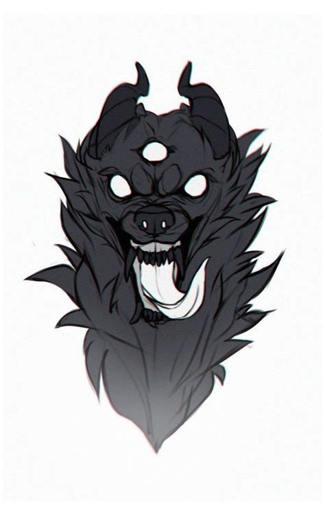 Creepy Wolf Drawing Creepywolfdrawing Mythical Creatures Art