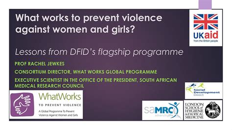 What Works What Works To Prevent Violence Against Women And Girls Lessons From Dfids