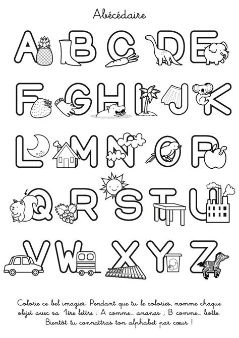 Coloriage à Imprimer Abécédaire à Colorier Apprendre Lalphabet