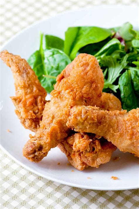 As an extra bonus, since it is oven fried with the skin removed, it is so much healthier than most of the original versions. Homemade Spiced Fried Chicken Recipe