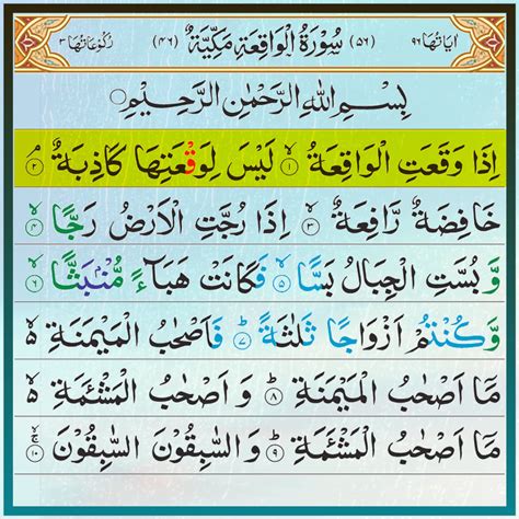 Surah Al-Waqi'ah (الواقعة) - تلاوة القرآن الكريم المهدئة للقلب مع نص