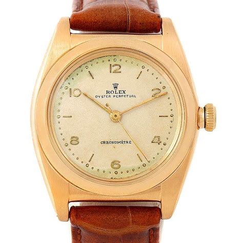 Rolex Bubbleback 14k Yellow Gold Vintage Watch 3131 Swisswatchexpo