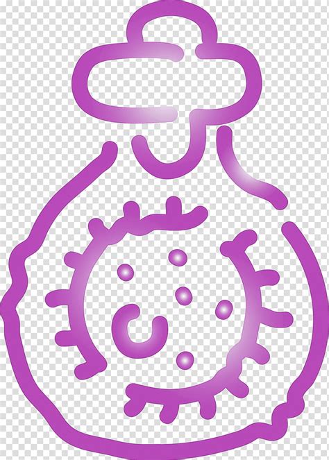Bacteria Germs Virus Purple Violet Transparent Background Png Clipart