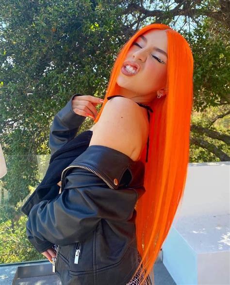 Ava Max Orange Leather 😍😍 Celebrities Fashion Beauty Ava