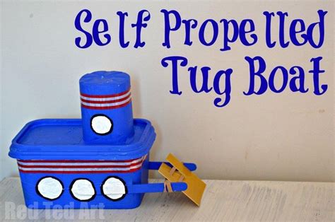 How To Make A Self Propelled Boat Craft From A Magerine Tub Red Ted