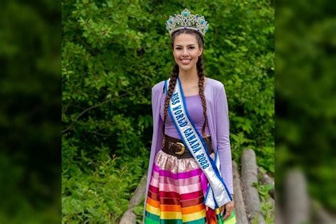 Miss World Canadas Hidden Talent Sewing Ribbon Skirts Bradford News