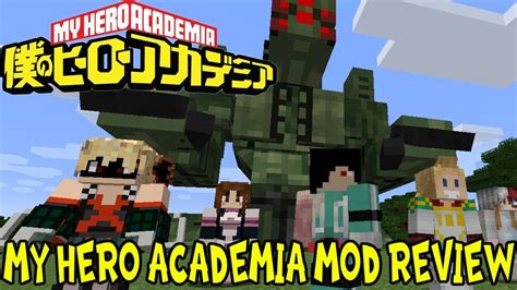 Quirks One For All Hero Outfits And More Minecraft My Hero Academia Mod Review Youtube