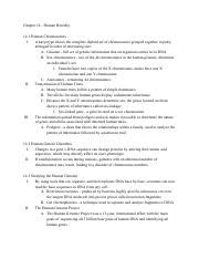 Human chromosome 14 human chromosome 14: ch 14 - 15.pdf - Chapter 14 Human Heredity 14.1 Human ...