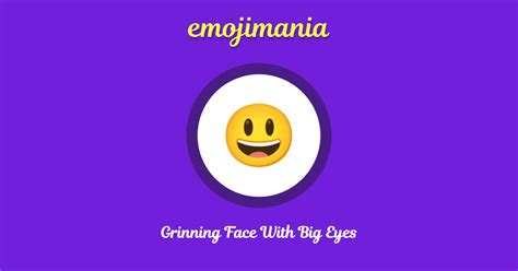 😃 Grinning Face With Big Eyes Emoji Copy And Paste Emojimania