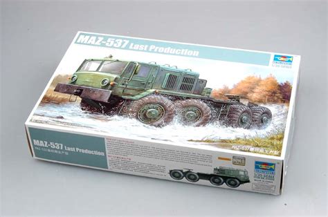 Soviet Maz 537 8x8 Tank Transporter Plastic Model Military Vehicle