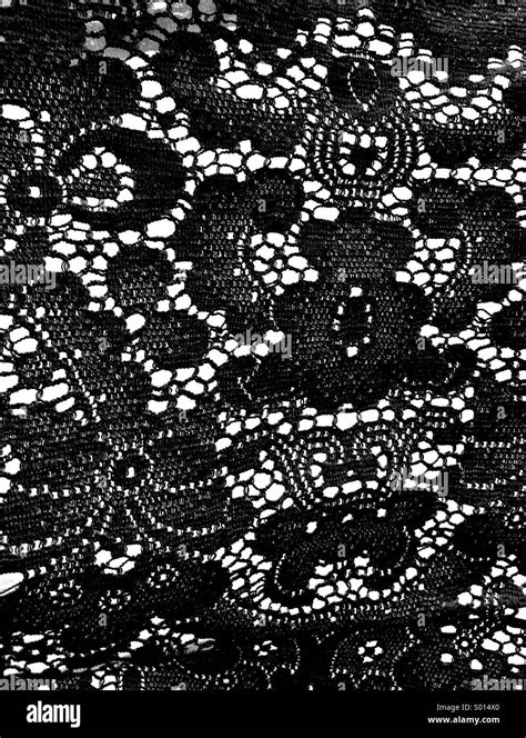 Black Lace Pattern Stock Photo Alamy