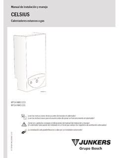 Manual de instalación y manejo CELSIUS manual de instalaci n y manejo celsius pdf PDF PRO