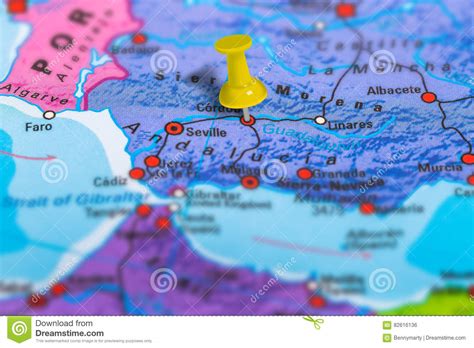 Cordoba, andalucia, spain, europe geographical. Karte Cordobas Spanien stockfoto. Bild von geographisch ...
