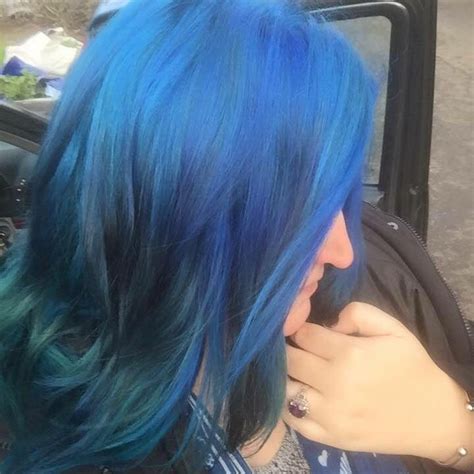 Manic Panic Blue Ombré Hair Rockabilly Blue And Atomic Turquoise