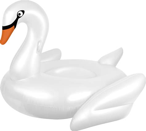 Inflatable Pool Float Elegant Giant Swan Pearl White 183 X 162 X 117cm