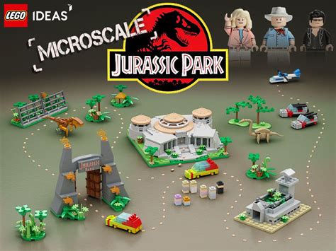 Lego Jurassic Park Microscale Un Grande Progetto Lego Ideas In Miniatura Con Imágenes