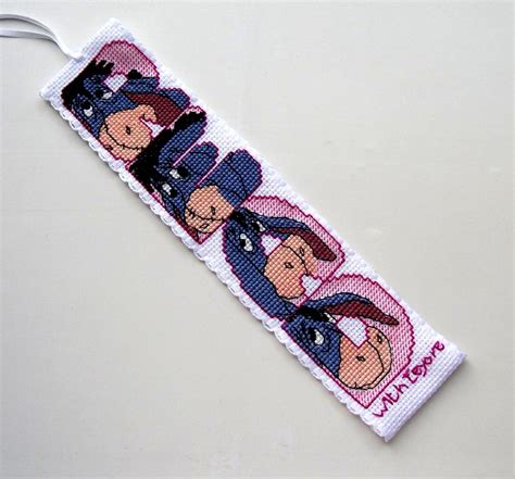 Cross stitch patterns disney bookmark. Designer Stitches Disney Read with Eeyore bookmark ...