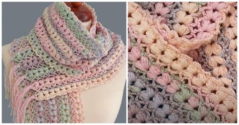 Crochet Puff Stitch Mile A Minute Scarf Crochet Kingdom