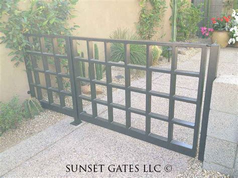 Courtyard Gates Phoenix Arizona Sunset Gates Iron Garden Gates