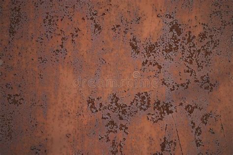 Green Rusty Background On A Metal Surface Old Paint Peeled Off Stock