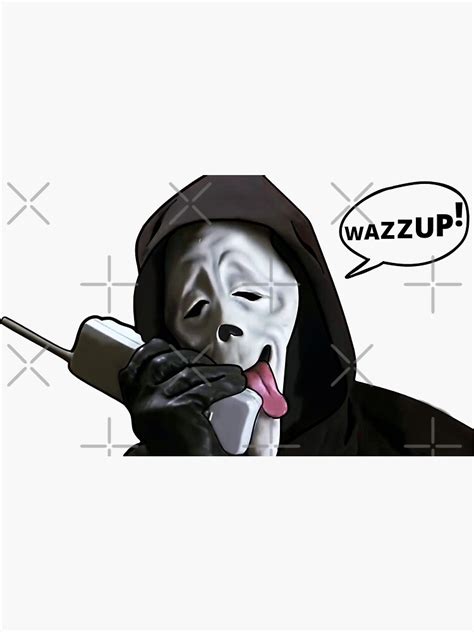 Scary Movie Wazzup Answering The Phone Sticker For Sale By Air