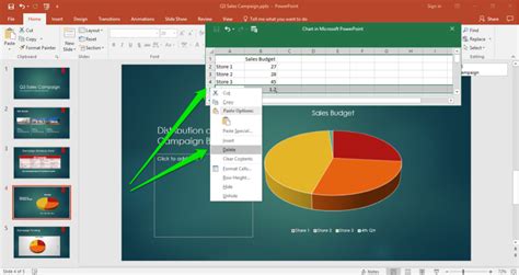 Excel Chart In Powerpoint Computer Applications For Managers