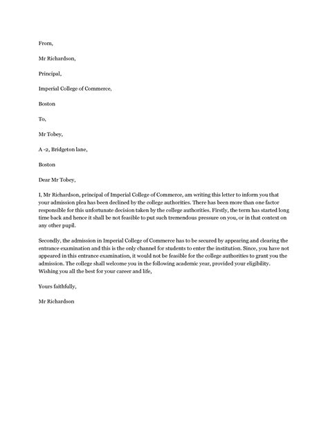 College Withdrawal Letter Sample Giovannygroandrews
