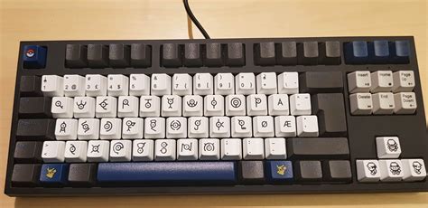 Children are encouraged to use their index or pointer fingers to match letters on the screen to their keyboards. Another Unown Pokémon keyboard - ISO standard version with ...