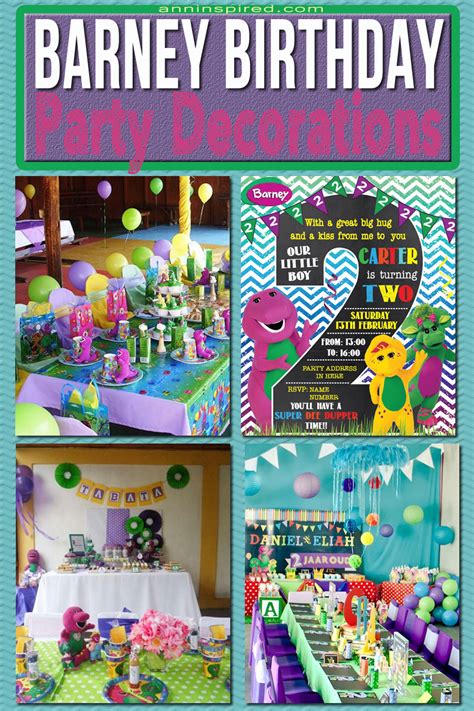 Barney Birthday Party Decorations Ann Inspired