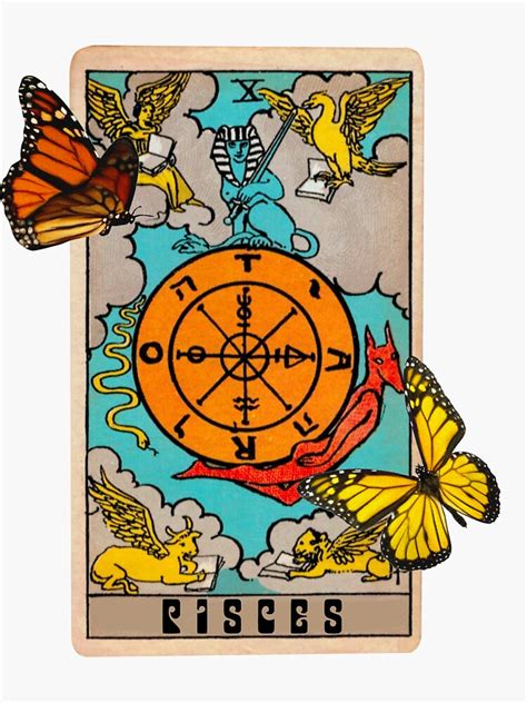 What does your best 2021 look like, dear pisces? "Pisces Tarot card zodiac sign " Sticker by angelslover ...