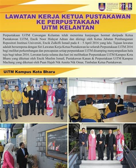 Kerja kosong majlis peperiksaan malaysia (mpm) permohonan adalah dipelawa kepada. Siri Lawatan Kerja Ketua Pustakawan UiTM ke Perpustakaan ...