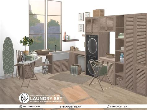 Ts4 Laundry Days Laundry Room Sims 4 Cc Furniture Sim