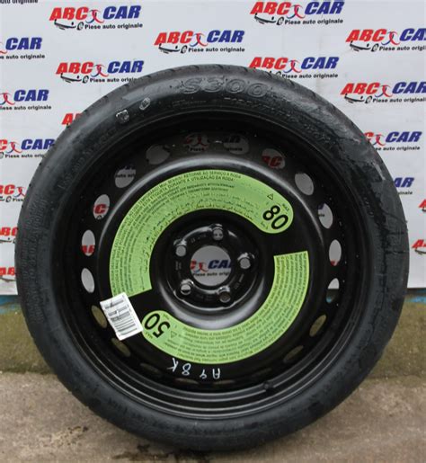 Garantia nu acopera costurile de manopera sau materialele necesare pentru demontarea si remontarea pieselor sau orice alte costuri aferente montarii pieselor! Roata rezerva Audi A4 B8 8K 2008-2015 125/70 R19 ...