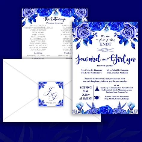 Wedding invitation entourage sample invitation templates. Sample Entourage Filipino Wedding Invitation : Wedding ...