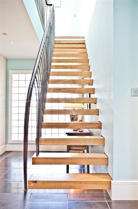 Glass Bridges Oak Cantilevered Stairs Bespoke Cantilevers Bisca