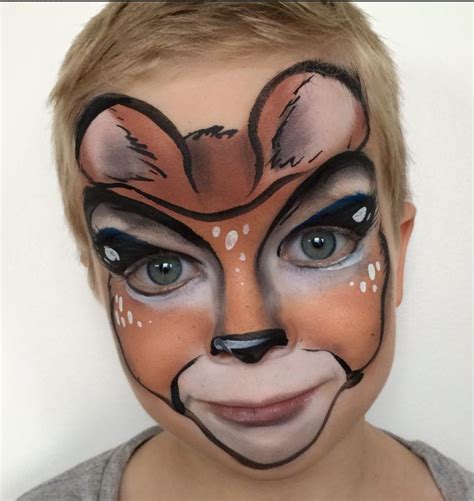 Deer Face Painting Face Painting Designs Face Painting Kids Face Paint