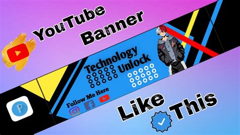 How To Make A Youtube Banner 💥 In Pixellab Art Tutorial Youtube