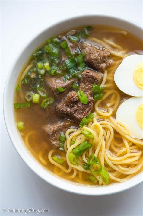 Beef Pares Mami Noodles Recipe Panlasang Pinoy Recipe Pilipino