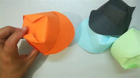 Cómo Hacer Un Sombrero De Papel Fácil How To Make A Paper Hat Origami